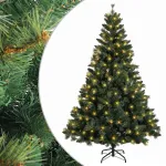Dirbtinė Sulankstoma Kalėdų Eglutė 210 cm 300 LED &Scaron;ilta balta