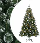 Dirbtinė Kalėdų eglutė su burbulais 120 cm 150 LED &Scaron;ilta balta