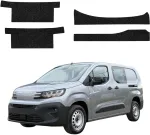 GrizzGlass Juoda techninė HeavyDuty Juodas danga slenksčiams, skirtas Peugeot Partner (2018-2026) [4w1] (GRZ22583)