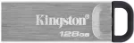 Kingston USB Flash Drive DataTraveler Kyson 128 GB USB 3.2 Gen 1 Juodas/Pilkas