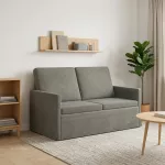 Dviejų vietų sofa &Scaron;viesiai pilka 130 x 81 x 82 cm
