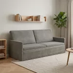 3 vietų sofa &Scaron;viesiai pilka 190 x 81 x 82 cm Kordūrinis audinys