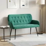 Dvivietė sofa su metalinėmis kojelėmis 2 vietos Turkio Aksomas