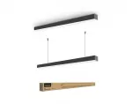 Pakabinama biuro LED lempa CCT 40W 5600Lm VIDEX VL-BNL021-4012CB | 1200mm, juoda &ndash; reguliuojama CCT &scaron;viesa darbui