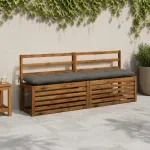 Suoliuko pagalvė VIANEN 100% poliesteris Pilka 180 x 30 x 12 cm