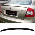 Skoda Octavia 2 galinis spoileris, lūpa, juodas blizgesys
