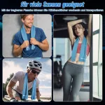 Nachlynn vėsinantis mikropluo&scaron;to rank&scaron;luostis 100 x 30 cm, skirtas fitnesui, sportui, kelionėms, jogai &ndash; ledinis vėsinantis sporto salės rank&scaron;luostis