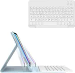 Dėklas su klaviatūra Ipad 10/11 kartai (10.9/11 colių), Bluetooth, raudonas