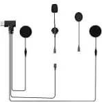 Ejeas Type C ausinės, skirtos Q8 Mesh Bluetooth motociklų intercom ausinių priedams, 16 kontaktų
