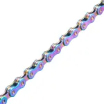 Ybeki spalvinga 9 pavarų dviračio grandinė i&scaron; anglinio plieno - 11 500 psi atsparumas tempimui | 1/2 colio x 11/128 colio 116 grandžių su 3 x sram powerlock + įrankiu | suderinama su shimano/sram 6-8 pavarų mtb/plento dviračiais