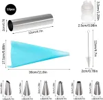 Jadin kepimo formų rinkinys, 21 dalies iridiscentinė garbanojimo forma, cannoli formelės su valymo &scaron;epečiu, putplasčio volelių formelės, vamzdeliai, tortų dekoravimo antgalių rinkinys, tinkamas gaminti bandeles ir kruasanus