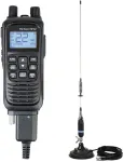 Ne&scaron;iojama CB radijo stotelė PNI Escort HP 82, daugiastandartė, 4W, 12V, AM-FM ir CB antena PNI S75, 75 cm, su pridedamu magnetu