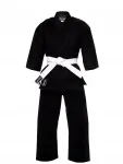 Evolution juodas karate kimono karatega 8 oz + diržas 200 cm