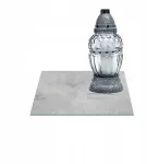 Stiklinis padėkliukas žvakėms 30x30cm Beton 275f
