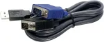 Trendnet Usb Vga Kvm jungiamasis kabelis, Vga/svga Hdb 15 kontaktų jungtis &ndash; jungtis, Usb 1.1 A tipo, 1,8 metro, Tk-cu06
