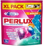 PERLUX skalbimo kapsulės spalvotiems audiniams, 26 vnt., mink&scaron;ta pakuotė. Dėžėje 6 pakuotės.