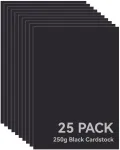 A4 kartonas 250g - Bambu Lab - Juodas - 25 vnt, - YE001