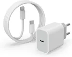 Usb c įkroviklis, skirtas iphone, 20 w greitasis įkroviklis su 1 m greito įkrovimo laidu, skirtas iphone 14/14 pro/14 pro max/14 plus/13/12/11/se/ipad, usbc maitinimo &scaron;altinio ki&scaron;tuko adapterio įkrovimo laidas, įkrovimo ki&scaron;tukas