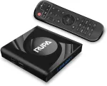 Ausinės Rupa Android Tv Box 13.0, naujausia 2025 m. Android dėžutė su 2g Ram, 16g Rom, Wifi6, enternet 10/100m, Bluetooth 5.0, Usb 3.0, palaiko 3d Hd 8k Cast Screen Tv Box