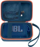 Kompiuterio kolonėlės Ne&scaron;iojamas dėklas, suderinamas su Jbl Go 4 - ne&scaron;iojama bluetooth garsiakalbio dėžutė Pro Sound, taip pat skirta Go 3/go3 Eco/go2 vandeniui atspariam mini belaidžiam garsiakalbiui - tik dėklas (mėlynas)