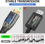 8k hdmi 2.1 kabelis 4m 48gbps itin didelio greičio hdmi &scaron;viesolaidinis kabelis 4k 240hz 165hz 120hz 8k 60hz earc netflix hdcp 2.3 2.2 dts:x hdr10+ garso kolonėlė tv monitorius projektorius roku sky-q ps5 x-box blu-ra