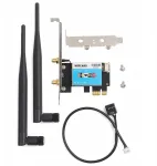 Pcie tinklo plok&scaron;tė 433mbps dual band 2.4g 5g su bluetooth 4.0