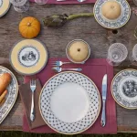 Villeroy & Boch Audun Promenade lėk&scaron;tė, 27 cm, auk&scaron;čiausios kokybės porcelianas, balta/pilka/geltona