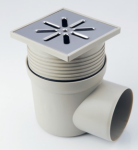 Horizontalus, reguliuojamo auk&scaron;čio trapas su nerūdijančio plieno grotelėmis CAPRICORN, d 100