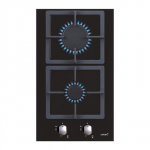 Mikrobangų krosnelė CATA | Hob | SCI 3002 BK | Gas on glass | Number of burners/cooking zones 2 | Rotary knobs | Juodas