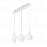 Pakabinamas &scaron;viestuvas Ideal Lux Suspended lamp with 3 lights SOFT, E14, baltas