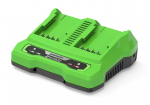 Greenworks G24X2UC4 24V+24V dviejų lizdų įkroviklis 4Ah