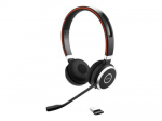 Jabra Evolve 65 SE UC Stereo Belaidės ausinės su mikrofonu, Bluetooth, Charging Stovas