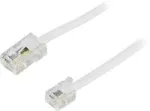 DELTACO RJ11 - RJ45 telefono kabelis, 1 m, vyri&scaron;kas / vyri&scaron;kas