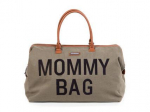 CHILDHOME DIDELIS MAMOS REIKMENŲ KREP&Scaron;YS MOMMY BAG, CANVAS - KHAKI