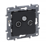 Legrand Niloe Selection TV-RD-SAT galinis lizdas žvaigždutėms 1.5db antracitas 762263