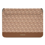 Ne&scaron;iojamo kompiuterio dėklas 16" Guess GCube Stripes (GUCS16HGCFSEW) rudos spalvos