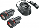 Akumuliatorius Bosch StarterSet PBA 12V; 12 V; 2x1,5 Ah + pakrovėjas GAL 1210 CV