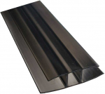 Profilis sujungiamasis 10mm 6m bronza-pilkas