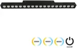 19W LED &scaron;viestuvas į magnetines sistemas VIOKEF MAGNETIC, juodas, 3000/4000/6000K, 4244403S