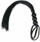 EasyToys Juodas Silicone Impact Whip with Ergonomic Handle 45cm