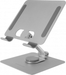 &bdquo;Mars Gaming MA-RST 2in1&ldquo; aliuminio lydinio stovas plan&scaron;etiniams kompiuteriams, 360&deg; / 13" / Sidabrinis