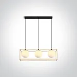 3x8W pakabinamas &scaron;viestuvas, žalvario sp., E14, 63174C/BS