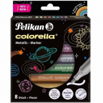 Pelikan Flomasteriai 8sp COLORELLA metallic