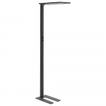 Beliani Lampa podłogowa LED ORION Z judesio jutikliu Metal Juodas