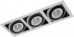 54W LED įleidžiamas &scaron;viestuvas ALESSO, baltos/juodos sp., 3000K