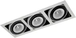 54W LED įleidžiamas &scaron;viestuvas ALESSO, baltos/juodos sp., 3000K