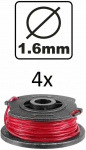 Ingco ALS1602 Mower string set of 4, round, 1,6mm