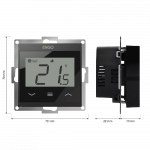 Engo Controls Engo E55 Wifi laidinis termostatas 230V judas 55x55