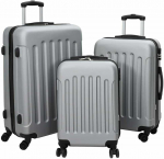 Lagaminas 3 pcs Sidabro 50 x 31 x 78 cm ABS plastikas