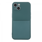 Fusion Accessories Fusion Card Case silikoninis dėklas skirtas Samsung A536 Galaxy A53 5G žalias